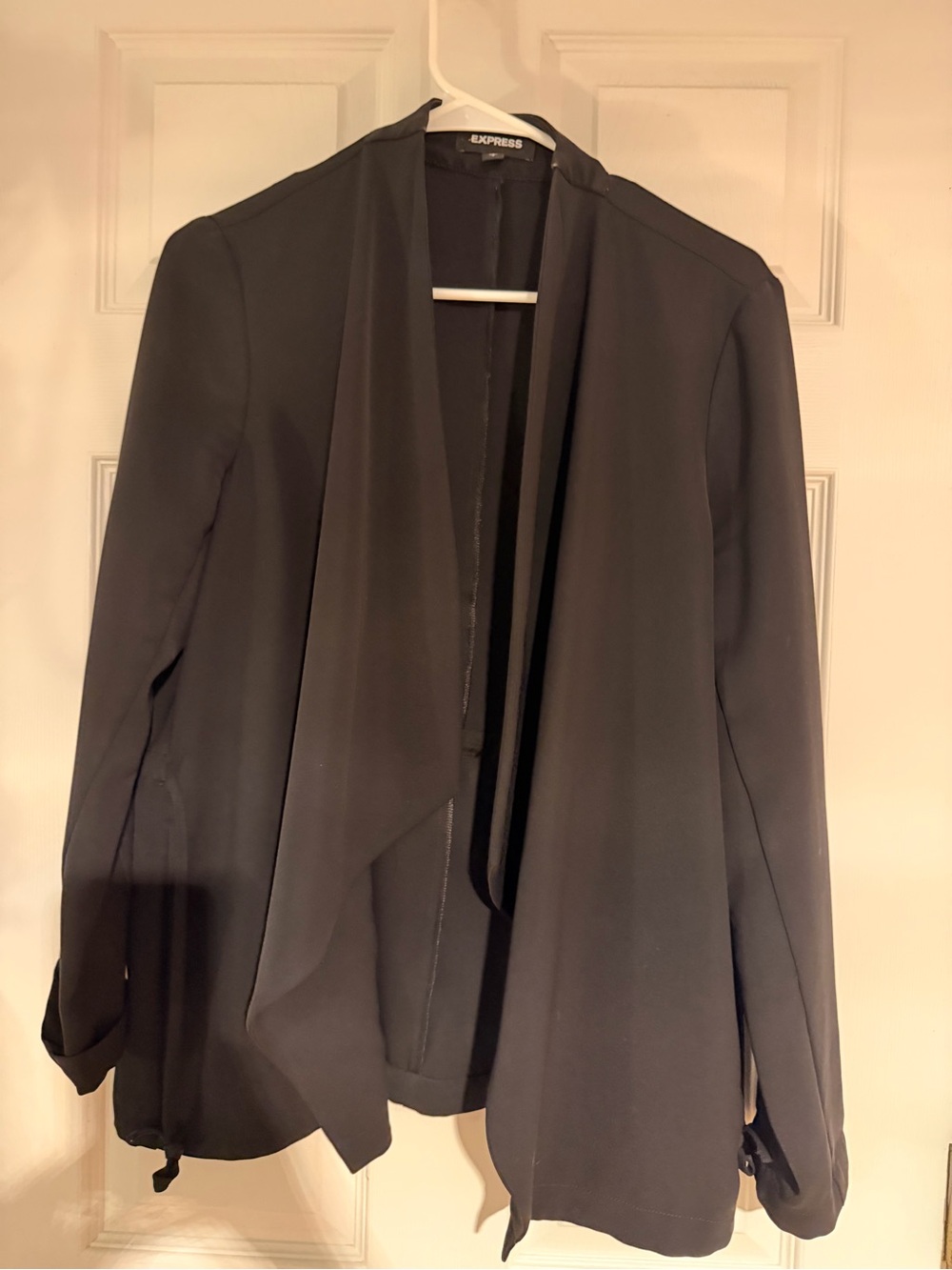 Express Black Open Drape Blazer Jacket